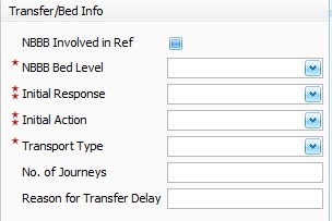 Transfer Bed Info