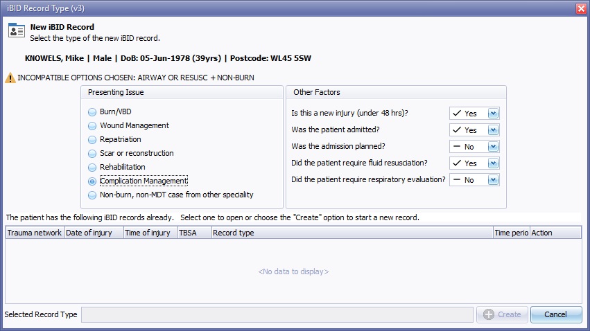 Incompatable options- Record Selector Box.jpg