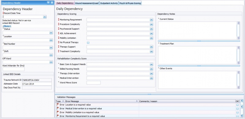DependencyFrontScreen